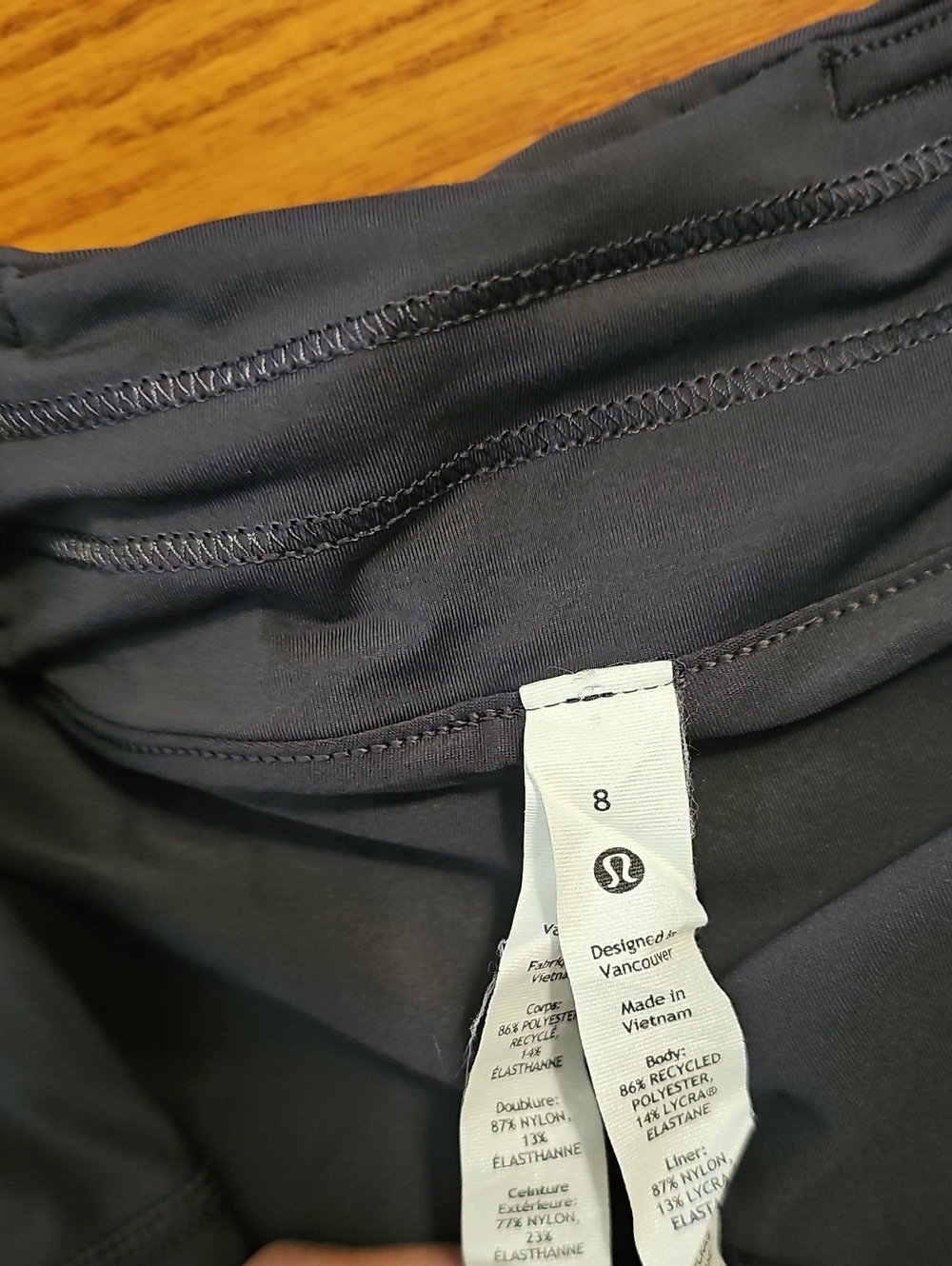 lululemon Multicolor Floral Skater Skirt with Black Waistband - Picture 3 of 4